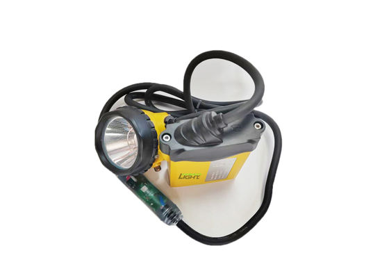 10.4Ah شارژ مجدد باتری لیتیوم یون معدنچی ها چراغ کلاه ایمنی IP68 ضد آب 3W لامپ کلاه معدن با چراغ SOS