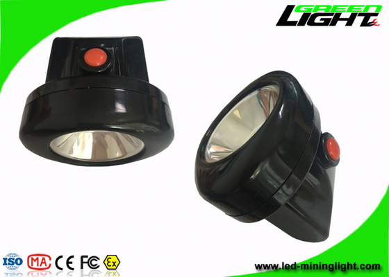 10000lux High Lightness LED Mining Cap Lamp 6 - 8 ساعت زمان کار با پوسته PC رنگارنگ