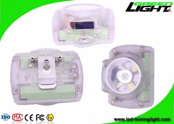 480mA Miners Cap Lamp مدت زمان طولانی کار با صفحه نمایش دیجیتال OLED USB قابل حمل 4 ساعت شارژ سریع