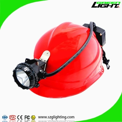 GLS12-A نیمه سیم دار LED Miners Cap Lamp 15000 Lux با روشنایی بالا با چراغ اخطار عقب