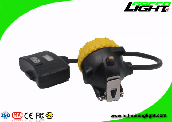 GLS12-A نیمه سیم دار LED Miners Cap Lamp 15000 Lux با روشنایی بالا با چراغ اخطار عقب