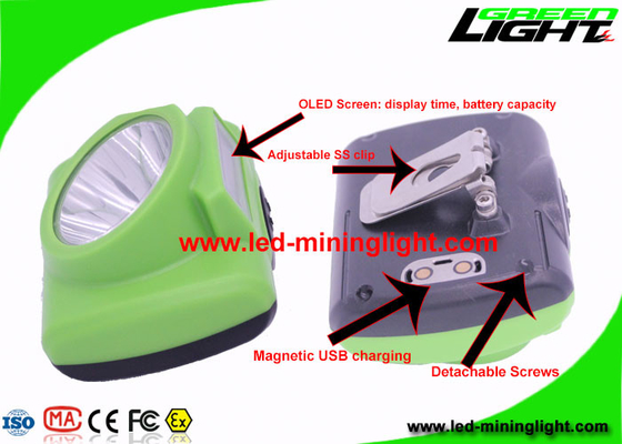 چراغ جلو LED قابل شارژ Super Bright 6.8Ah 13000 Lux Safety for Tunneling
