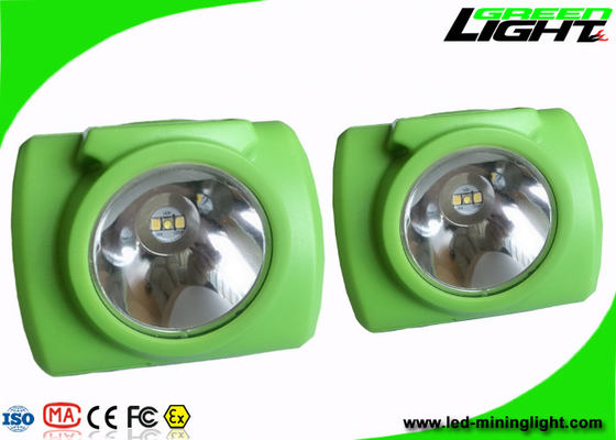 مینرهای قابل شارژ شارژی چراغ جلو چراغ ایمنی ضد انفجار 3.7V رنگ سبز