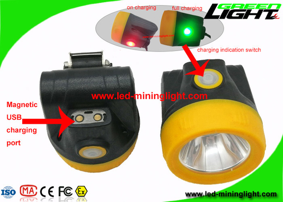 چراغ های استخراج ذغال سنگ LED 10000 Lux زیرزمینی با شارژر USB وزن سبک 170 گرم