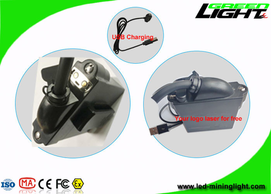 درپوش ایمنی معدن چراغ پرتوی کم 10000lux با نشانگر شارژ USB کابل