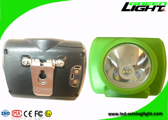 صفحه نمایش OLED ایمنی پرتو PC شارژ USB 13000lux LED Mining Light با دکمه فشار