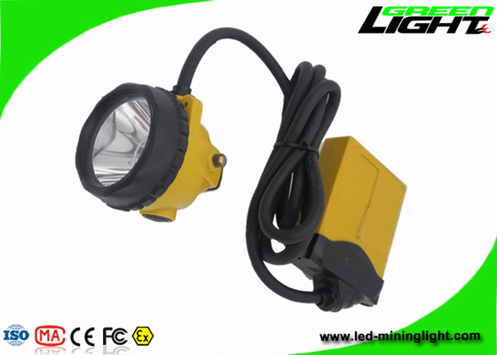 ضد انفجار معدن چراغ های کلاهدار چراغ 10.4Ah 25000lux ایمنی قابل شارژ