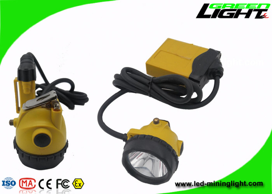 ضد انفجار معدن چراغ های کلاهدار چراغ 10.4Ah 25000lux ایمنی قابل شارژ