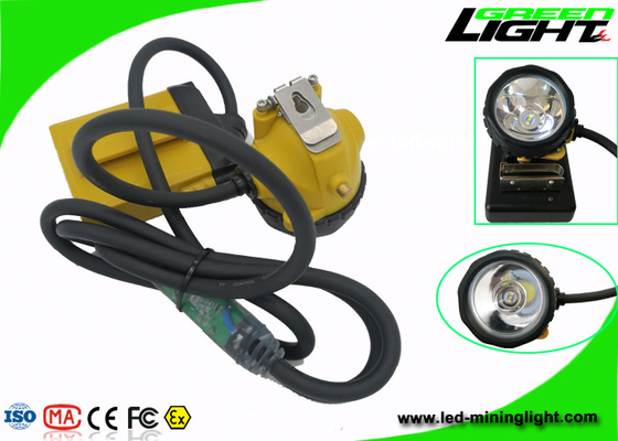 چراغ های LED کلاه سخت معدن قابل شارژ IP68 Water Proof 25000lux با ظرفیت 10.4Ah