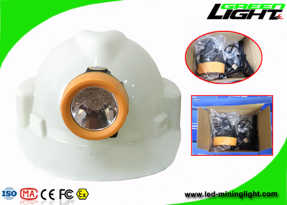ABS Material Led Mining Cap Lamp 10000lux روشنایی ضد انفجار با شارژر USB