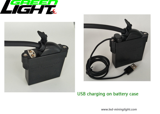 چراغهای معدن قابل شارژ WISDOM نوع چراغ جلو ، درپوش معدن LED پشتیبانی از شارژ USB