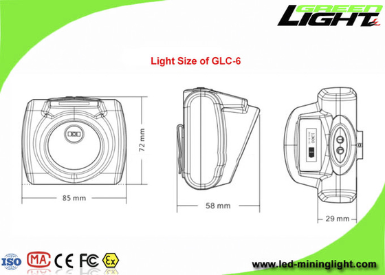 ایمنی زیرزمینی معدنچی LED چراغ درپوش یک چراغ اصلی دو چراغ کمکی 13000lux
