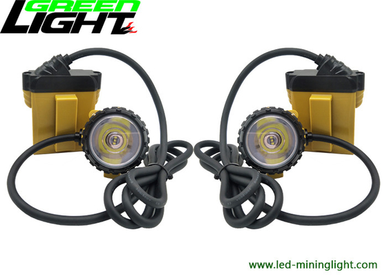 25000 Lux Corded Miners Cap Lamp 10.4Ah Cup Lighting Aluminium Cup with Perfect Light Spot ضد آب IP68