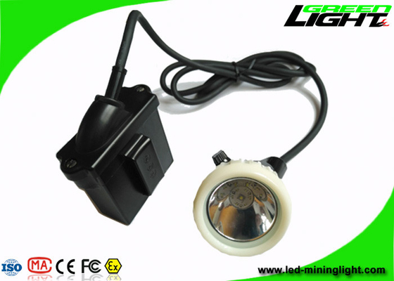 ضد انفجار ایمنی زیرزمینی سیم دار چراغ درپوش معدنچی 6.6Ah 1.67W 10000Lux