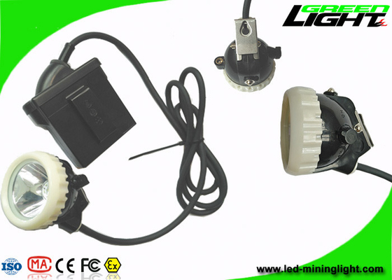 ضد انفجار ایمنی زیرزمینی سیم دار چراغ درپوش معدنچی 6.6Ah 1.67W 10000Lux