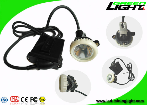 ضد انفجار ایمنی زیرزمینی سیم دار چراغ درپوش معدنچی 6.6Ah 1.67W 10000Lux