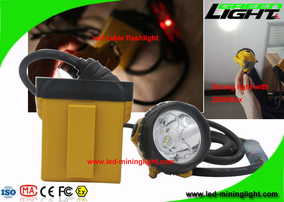 ضد انفجار چراغ جلو قابل شارژ LED 25000 Lux با چراغ قوه کابل امنیتی