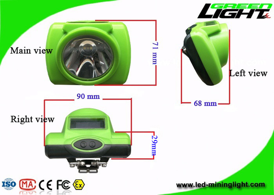 چراغ های استخراج ذغال سنگ ABS PC Material، Lamp Cap Cap Lamp 6.8Ah باتری 3.7v