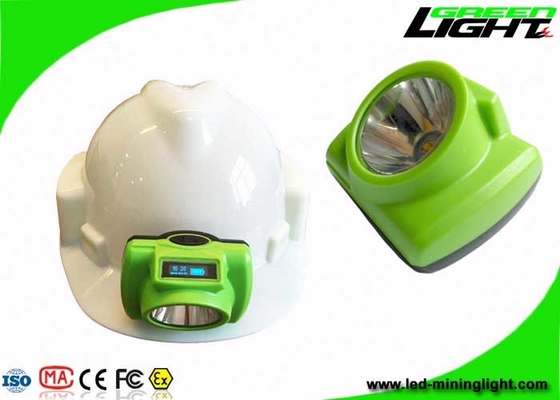 ABS PC Material LED قابل شارژ چراغ جلو OLED صفحه IP68 13000lux 6.8Ah 1.78W
