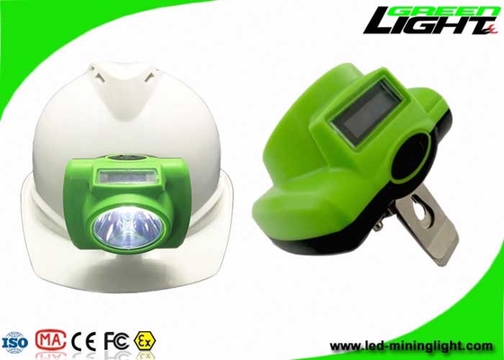 ABS PC Material LED قابل شارژ چراغ جلو OLED صفحه IP68 13000lux 6.8Ah 1.78W