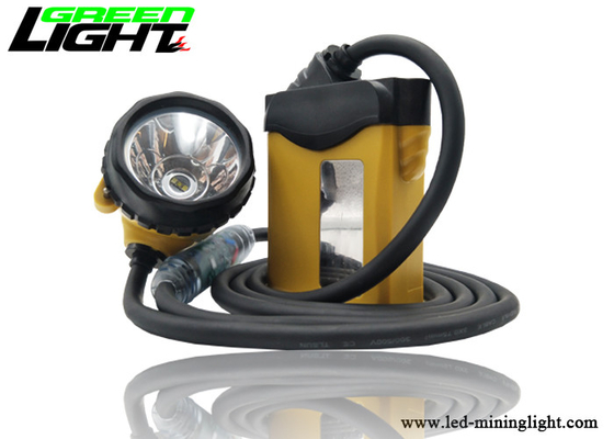 کوره روشنایی آلومینیومی معدنچی قابل شارژ چراغ جلو 25000lux IP68 CREE منبع نور