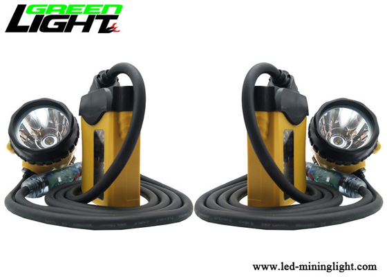 کوره روشنایی آلومینیومی معدنچی قابل شارژ چراغ جلو 25000lux IP68 CREE منبع نور