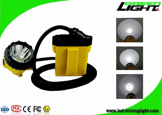 IP68 25000lux چراغ های معدن LED ضد انفجار 348lum 10.4Ah باتری SAMSUNG