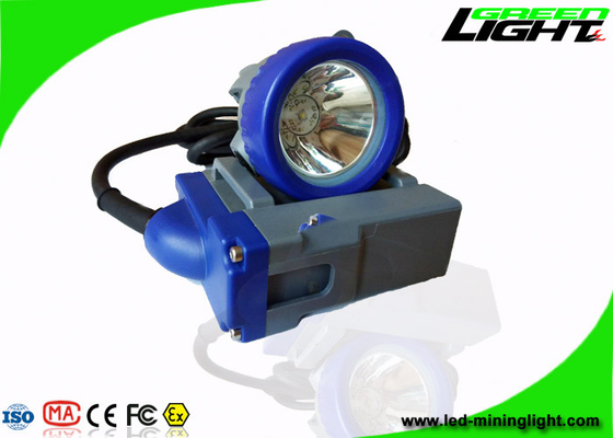 قابل شارژ 6.6Ah Led Miners Cap Lamp 4000lux GLT-7A Corded IP68 PC PC