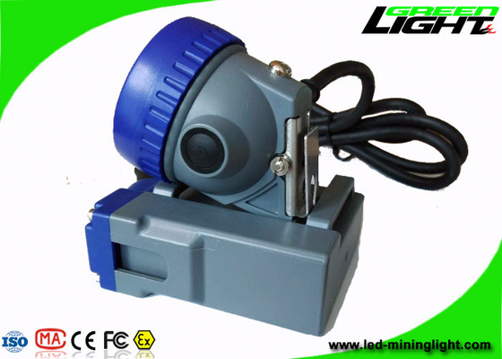 قابل شارژ 6.6Ah Led Miners Cap Lamp 4000lux GLT-7A Corded IP68 PC PC