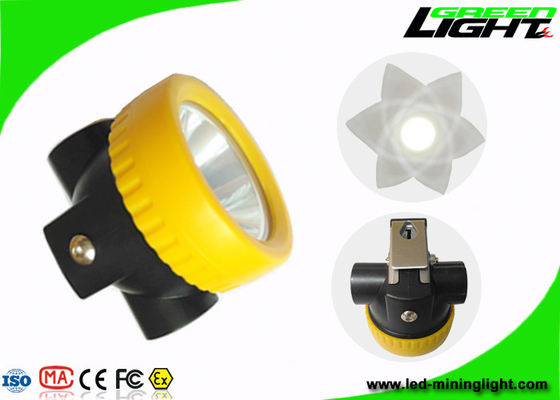 ABS مواد استخراج مواد درپوش چراغ 2.2Ah ظرفیت باتری 5000lux 1 سال گارانتی