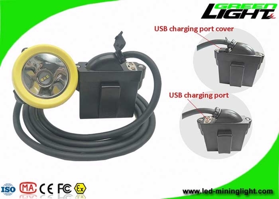 چراغ درپوش ذغال سنگ زیرزمینی 10000lux چراغ کابل شارژ USB با عملکرد SOS