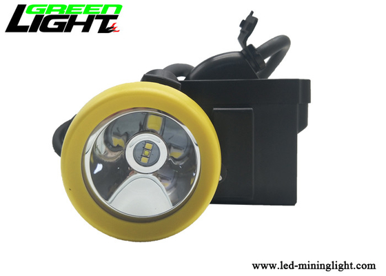 PC Material Miners Cap Lamp 1.65m طول کابل فوق العاده ضد آب باتری 6.6Ah