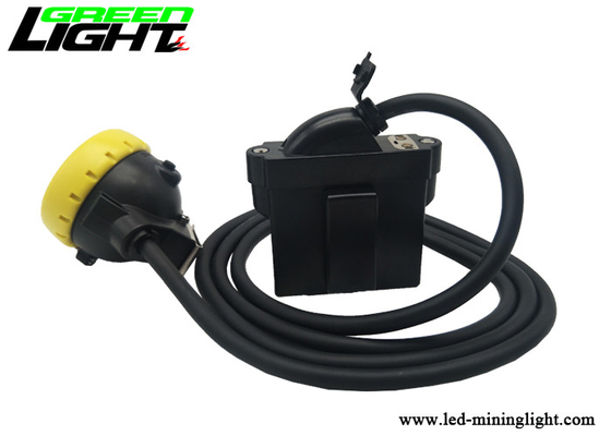 PC Material Miners Cap Lamp 1.65m طول کابل فوق العاده ضد آب باتری 6.6Ah