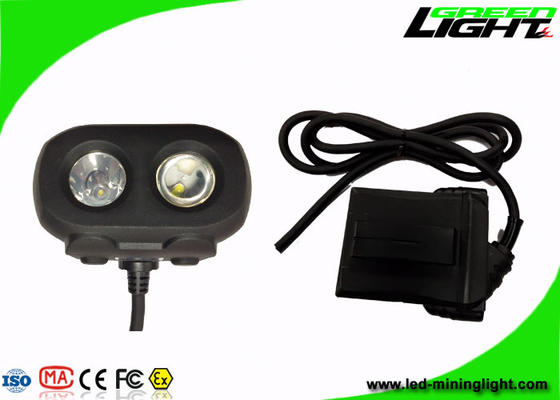 Dual Beam OLED 15000lux Mining Hard Headlamp Double Shot Moulding IP68
