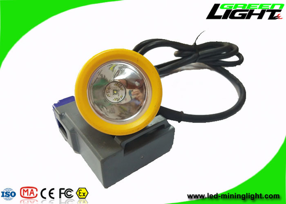 Hard Hat Coal Miners Headlamp 15000lux High Light 6.6Ah باتری قابل شارژ لیتیوم یونی
