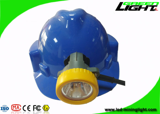 Hard Hat Coal Miners Headlamp 15000lux High Light 6.6Ah باتری قابل شارژ لیتیوم یونی