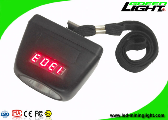 صفحه دیجیتال چراغ جلو معدن LED زیرزمینی 8000lux IP68 با طناب ایمنی