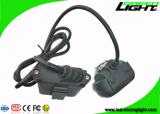 چراغ درپوش معدنی LED دو پرتو 15000lux 10.4Ah باتری آنتی استاتیک باتری پاناسونیک