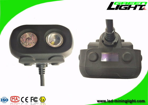 چراغ درپوش معدنی LED دو پرتو 15000lux 10.4Ah باتری آنتی استاتیک باتری پاناسونیک
