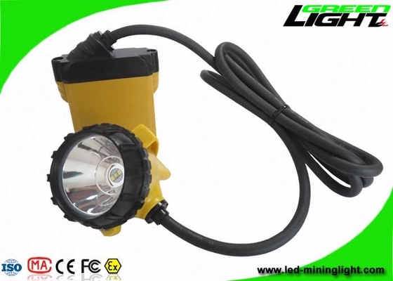 چراغ های کلاه سخت معدن LED 3W Cree 25000Lux چهار سطح روشنایی با هشدار کم مصرف