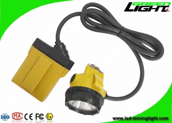 چراغ های کلاه سخت معدن LED 3W Cree 25000Lux چهار سطح روشنایی با هشدار کم مصرف