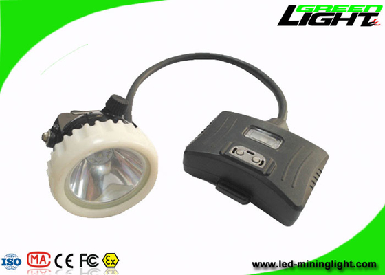 5.2Ah LED Mining Cap Light چراغ 10000lux روشنایی پرتو IP68 با طناب ایمنی