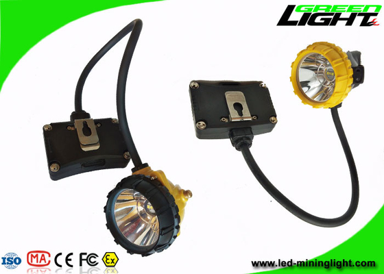 Super Light 15000lux Miners Cap Lamp 6.8Ah باتری با چهار حالت Lighitng
