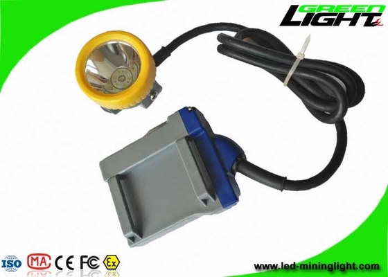 چراغ جلو LED قابل شارژ ذغال سنگ 15000lux چراغ درپوش با سیم پرتو باتری 6.6Ah