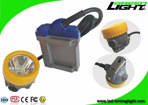 چراغ جلو LED قابل شارژ ذغال سنگ 15000lux چراغ درپوش با سیم پرتو باتری 6.6Ah
