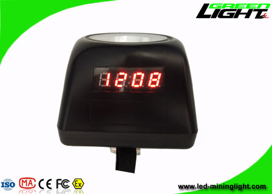 چراغ های معدن ذغال سنگ دیجیتال IP68 اندازه کوچک 8000lux بدنه لامپ PC کلیپ 30/70 درجه