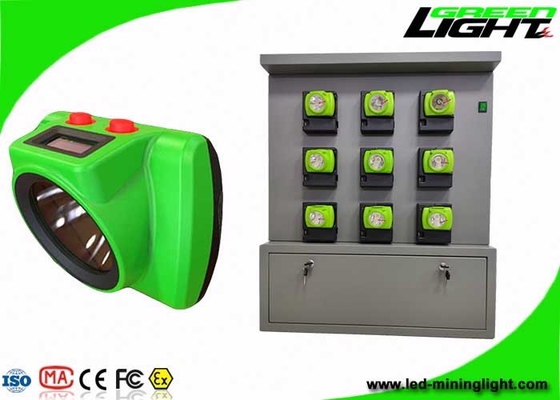 IP68 قابل شارژ LED چراغ کلاه سخت 25000lux ABS مواد PC با سیستم ردیابی