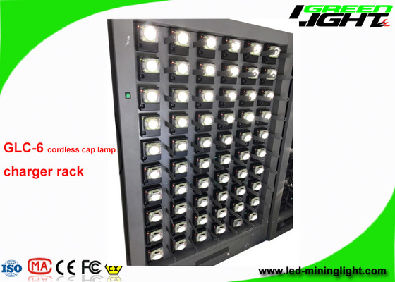 GLC-6 Single Side 60 Units Wireless LED Miners Cap Lamp Charging Station 110V-240V