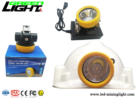 LED Light Miners Cap Cap لامپ اندازه کوچک 5000lux 2.2Ah ظرفیت باتری