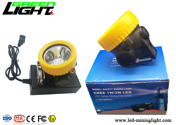 LED Light Miners Cap Cap لامپ اندازه کوچک 5000lux 2.2Ah ظرفیت باتری